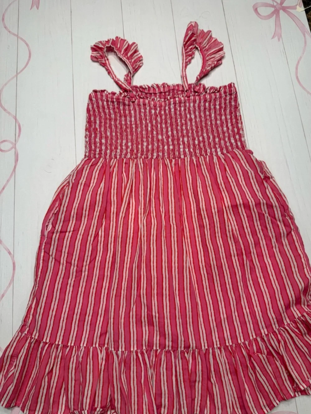 Vineyard Vines Painted Stripe Smocked Dress Size XL